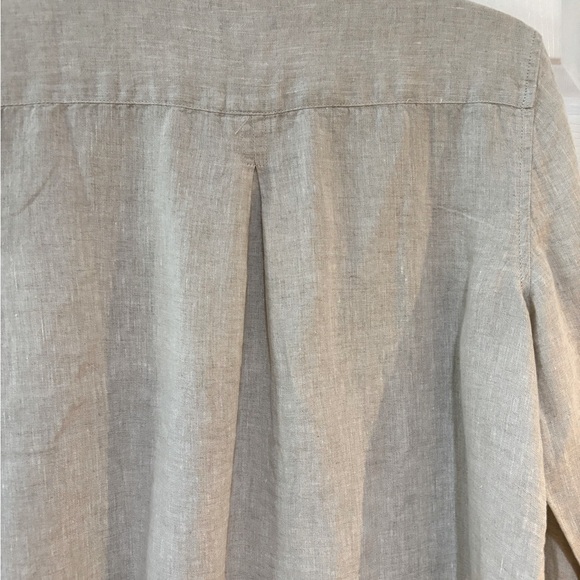 Talbots Linen Wheat Shirt, Size M - Picture 7 of 9